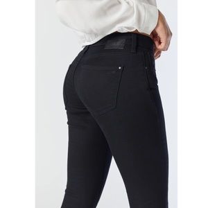 Mavi Alexa Mid-Rise Skinny Jeans - Black Tribeca - 27